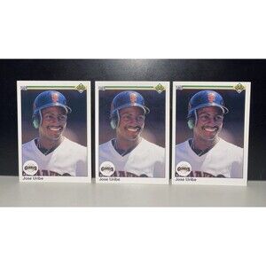 Lot Of 3 ERROR CARDS 1990 Upper Deck - Jose Uribe #188 WRONG BIRTHDAY